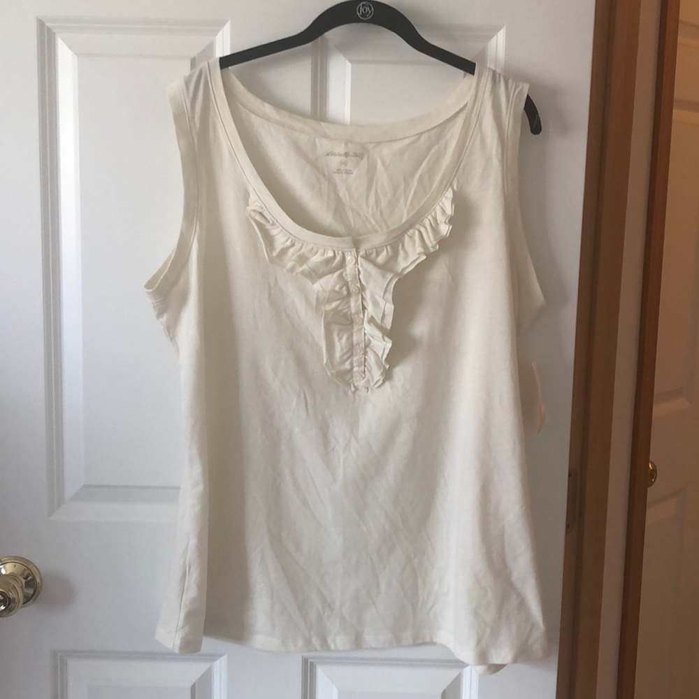 Eddie Bauer Ruffle Tank NWT